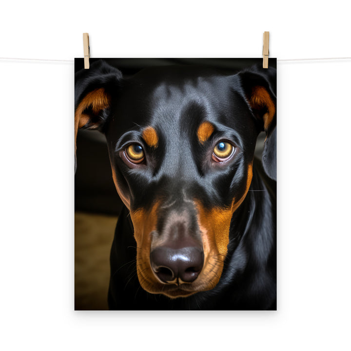 Doberman Photo paper poster - PosterfyAI.com