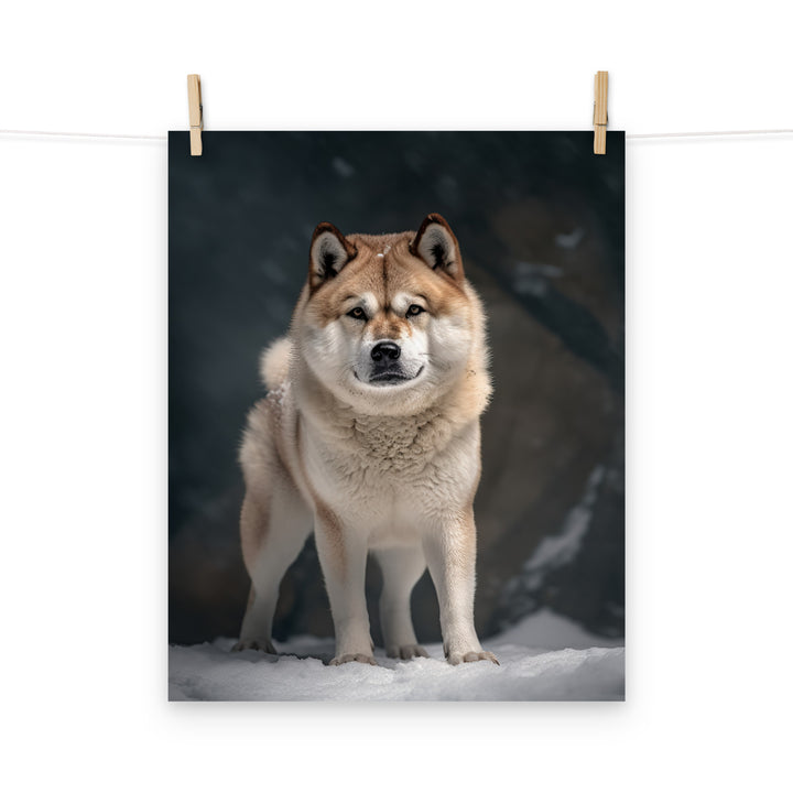 Akita Photo paper poster - PosterfyAI.com