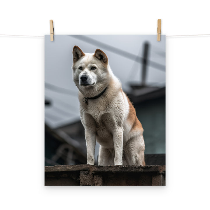 Akita Photo paper poster - PosterfyAI.com