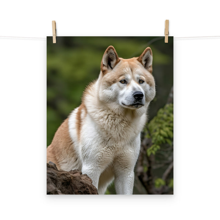 Akita Photo paper poster - PosterfyAI.com