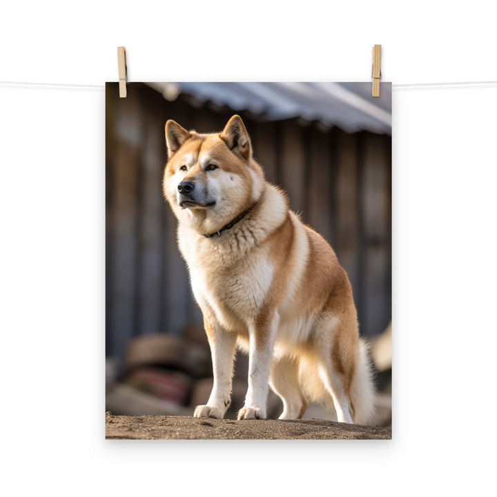Akita Photo paper poster - PosterfyAI.com
