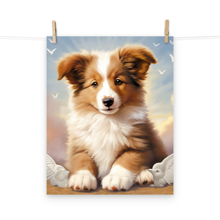 Shetland Sheepdog Photo paper poster - PosterfyAI.com