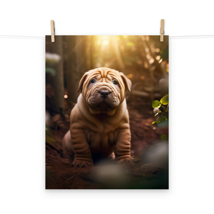 Shar Pei Photo paper poster - PosterfyAI.com