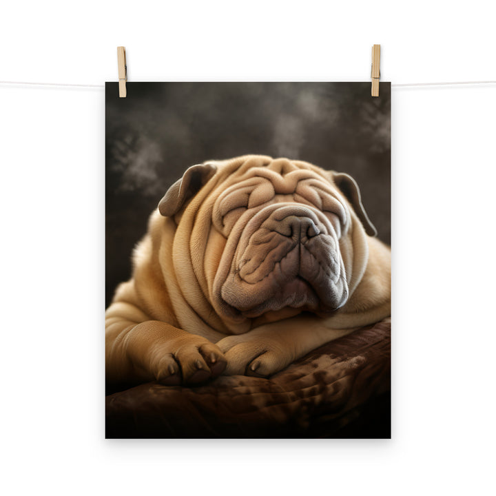Shar Pei Photo paper poster - PosterfyAI.com