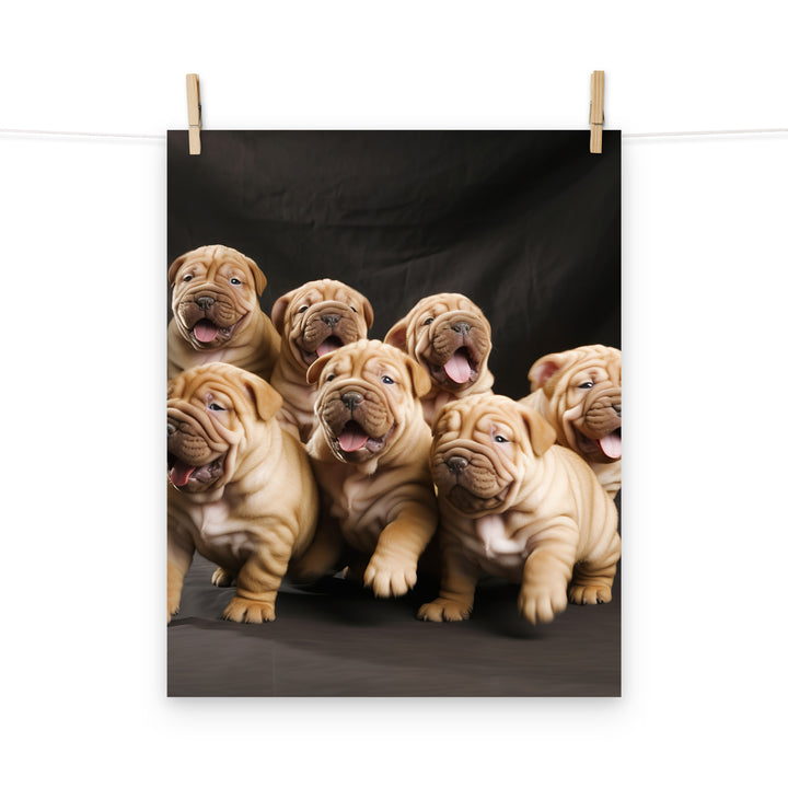 Shar Pei Photo paper poster - PosterfyAI.com