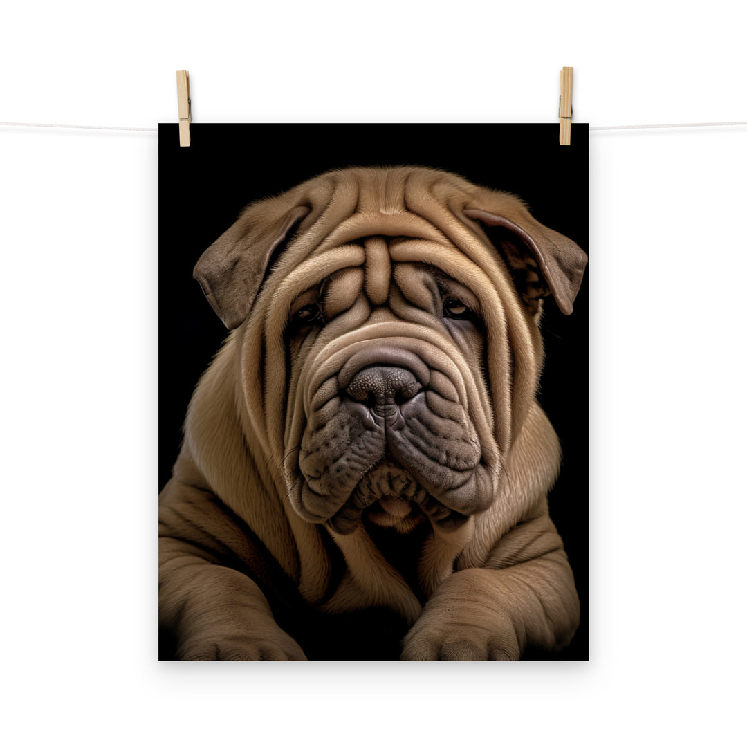 Shar Pei Photo paper poster - PosterfyAI.com