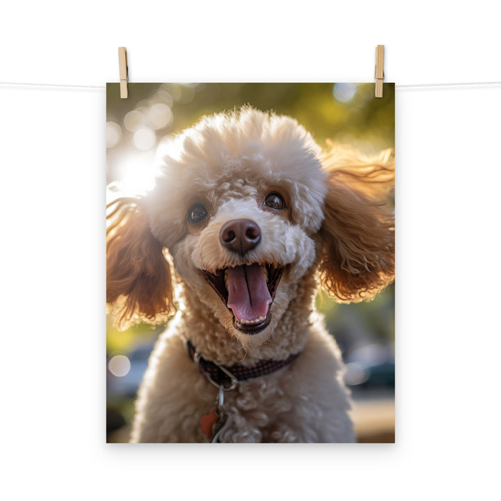 Poodle Photo paper poster - PosterfyAI.com