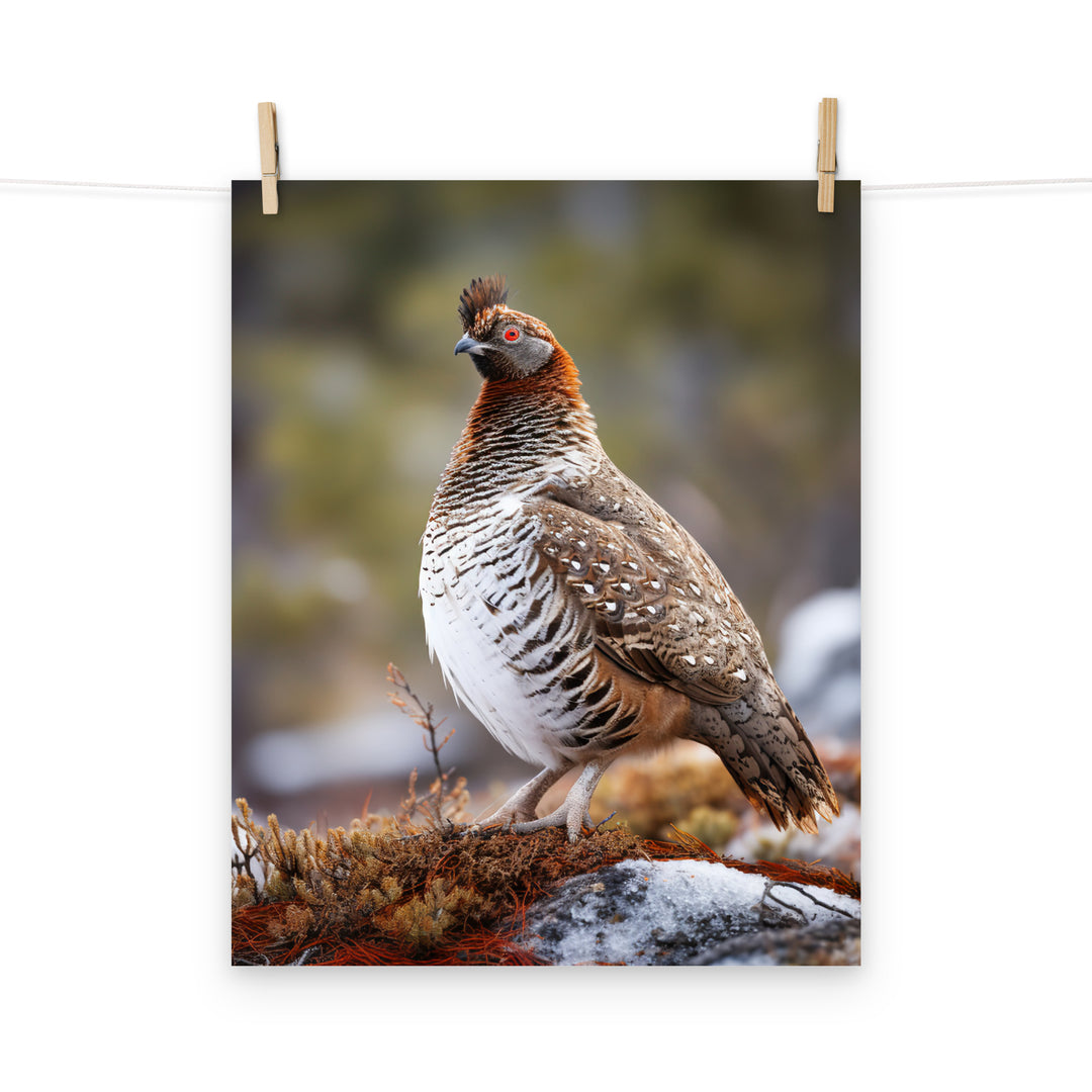 Grouse Photo paper poster - PosterfyAI.com