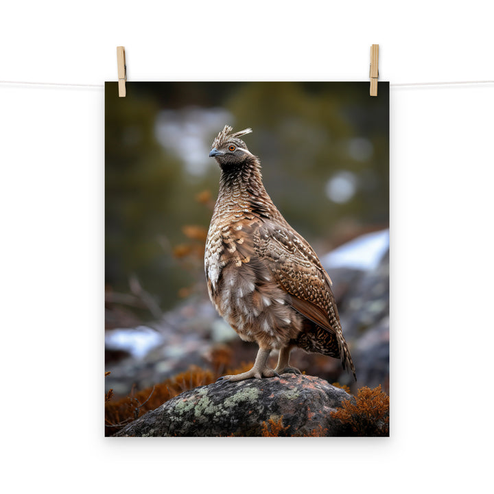 Grouse Photo paper poster - PosterfyAI.com