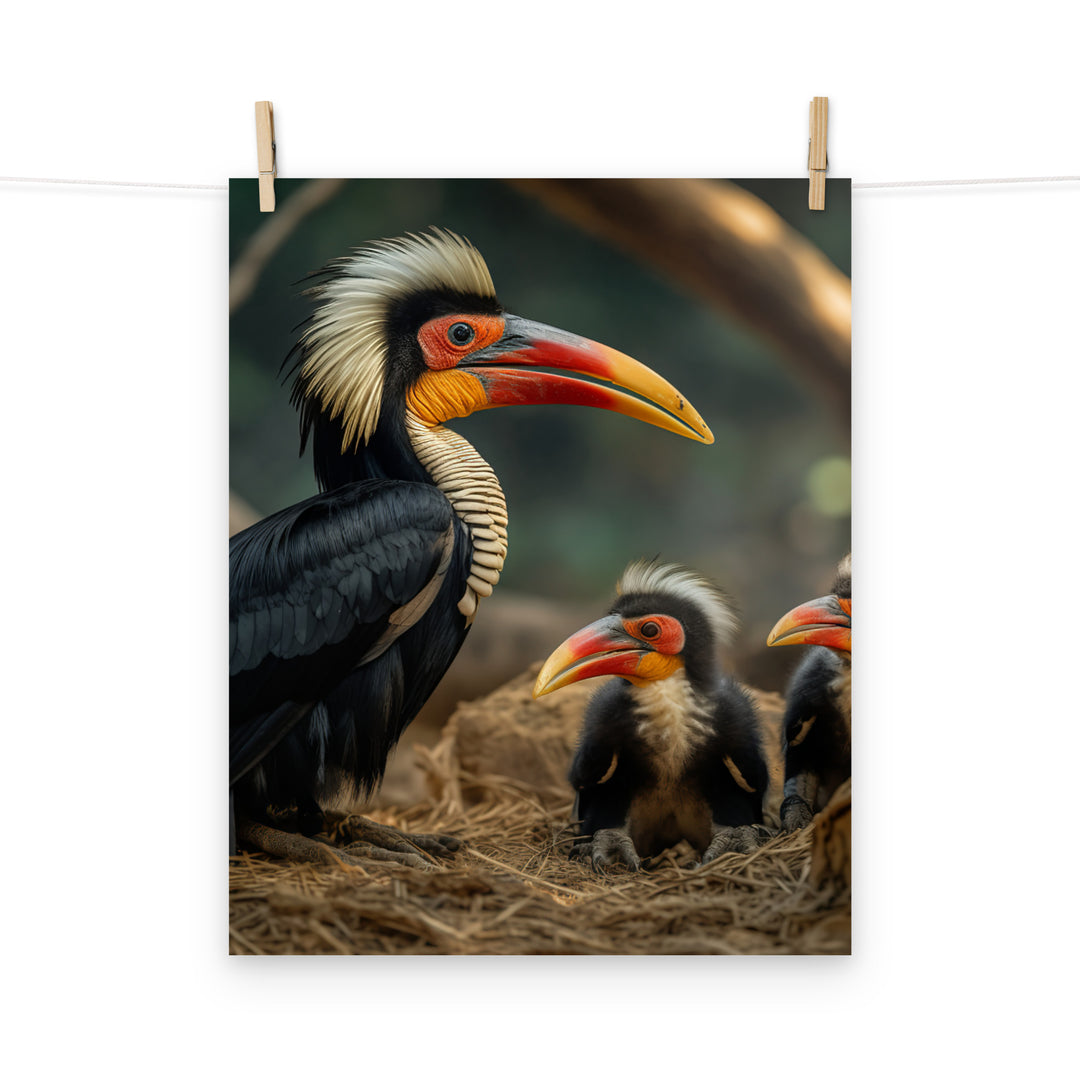 Hornbill Photo paper poster - PosterfyAI.com
