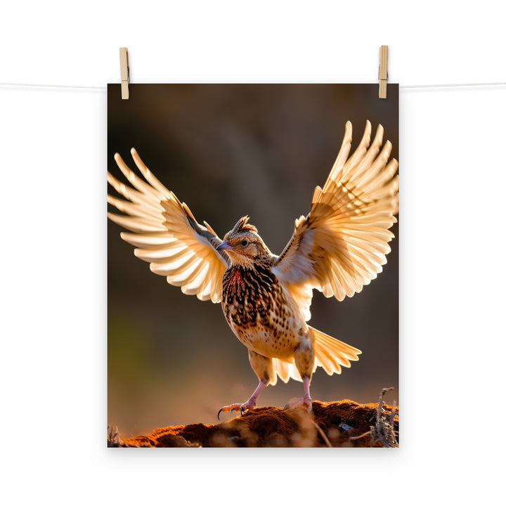 Quail Photo paper poster - PosterfyAI.com