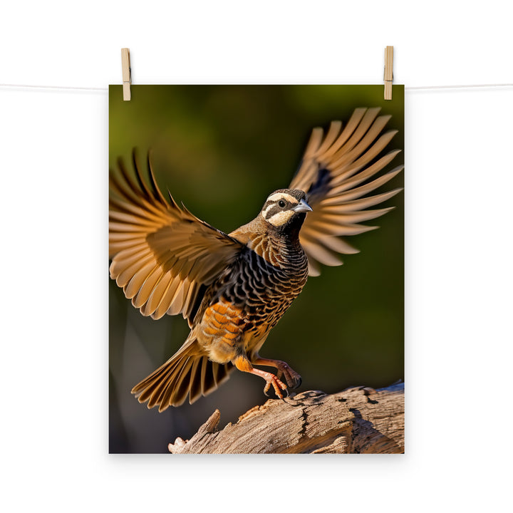 Quail Photo paper poster - PosterfyAI.com