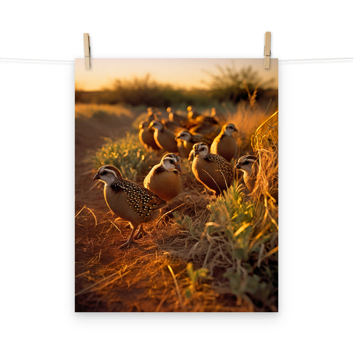Quail Photo paper poster - PosterfyAI.com