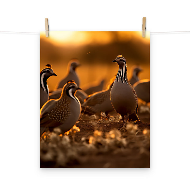 Quail Photo paper poster - PosterfyAI.com