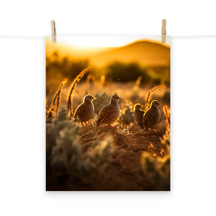 Quail Photo paper poster - PosterfyAI.com