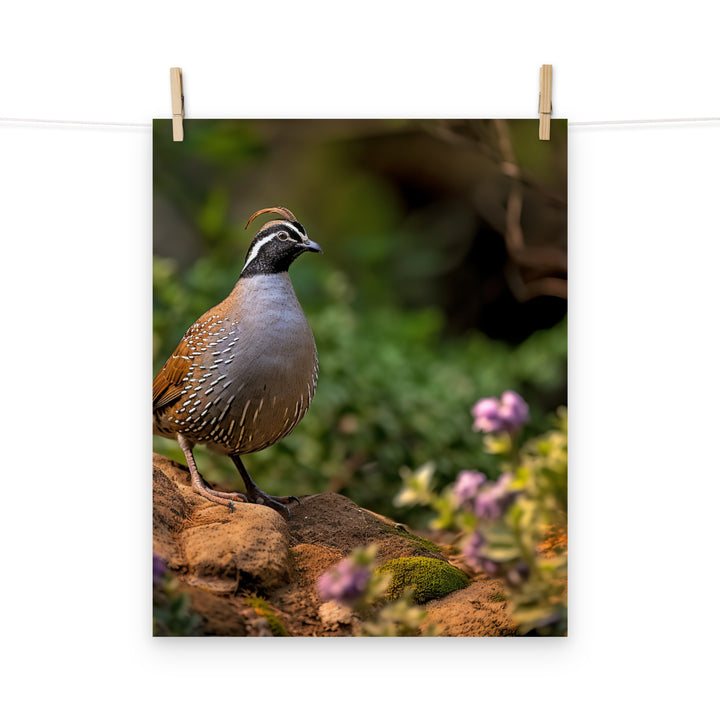 Quail Photo paper poster - PosterfyAI.com