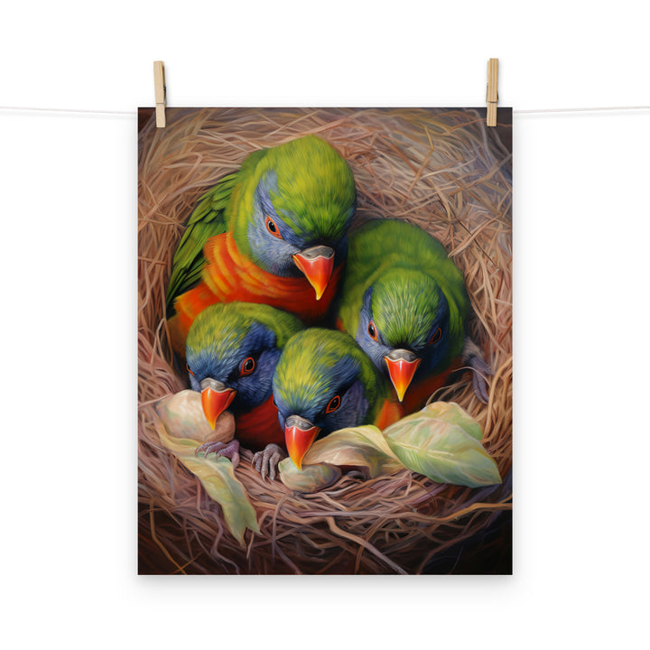 Lorikeet Photo paper poster - PosterfyAI.com