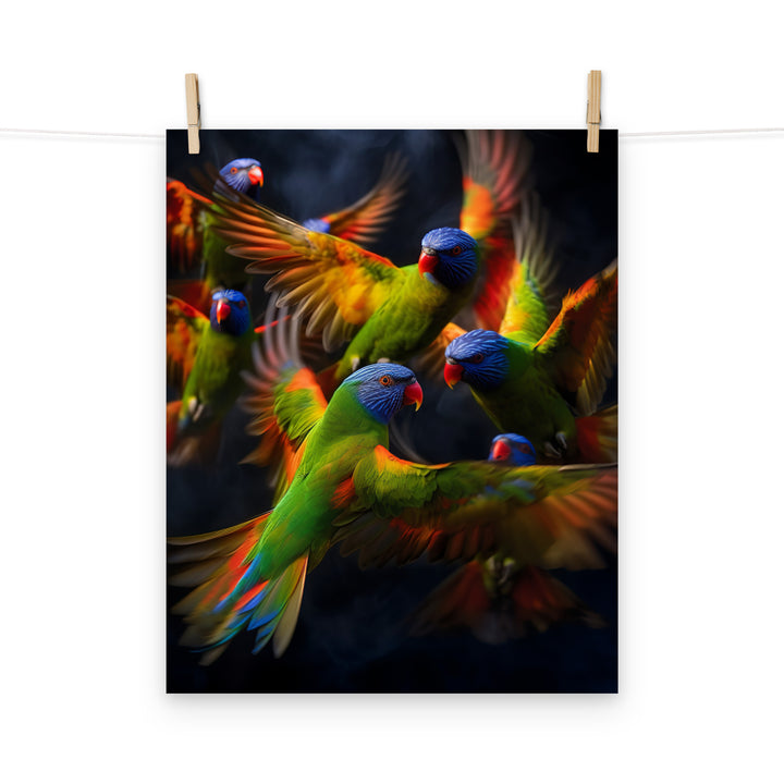Lorikeet Photo paper poster - PosterfyAI.com