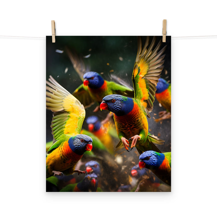 Lorikeet Photo paper poster - PosterfyAI.com