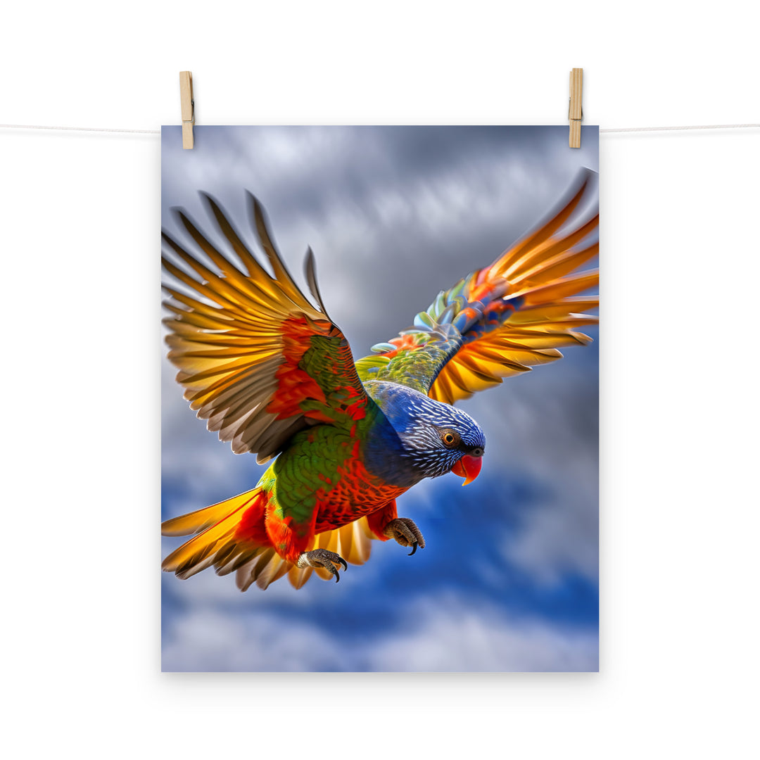 Lorikeet Photo paper poster - PosterfyAI.com