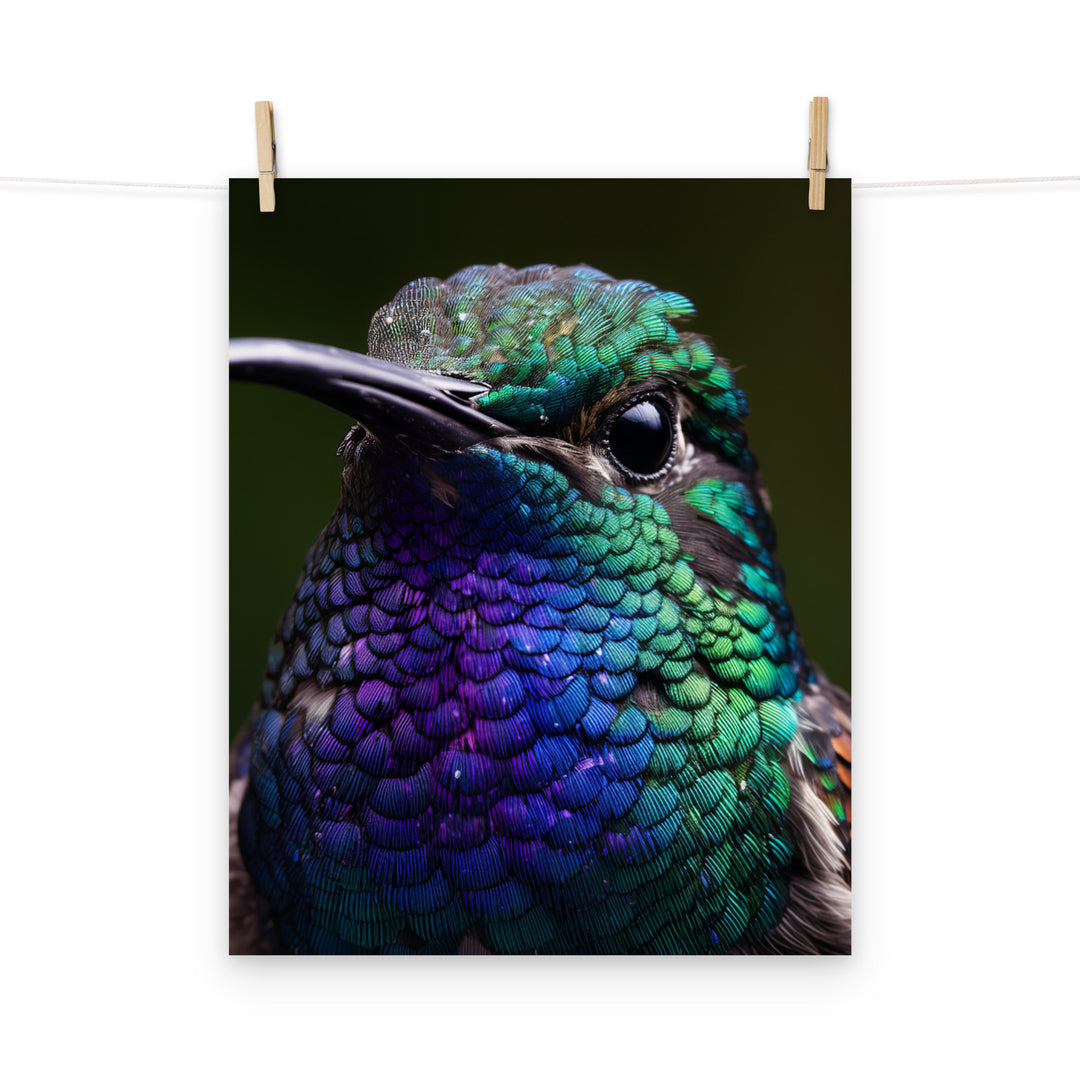 Hummingbird Photo paper poster - PosterfyAI.com