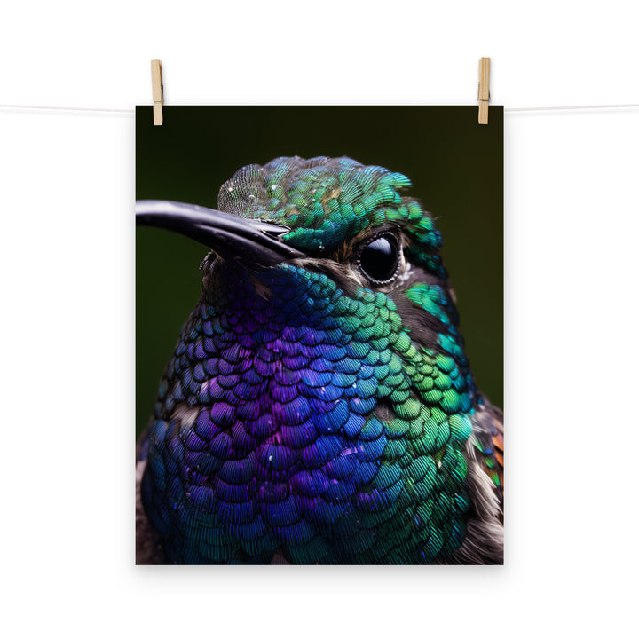 Hummingbird Photo paper poster - PosterfyAI.com