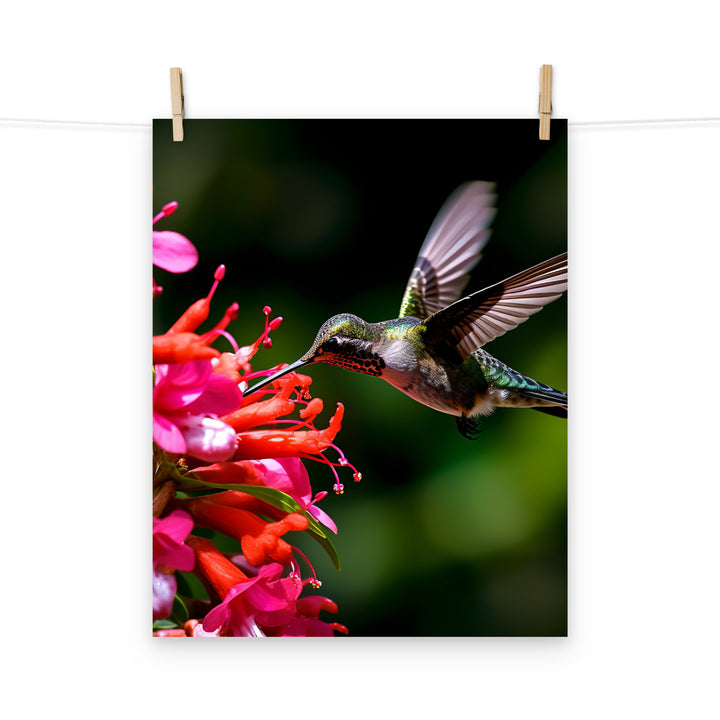 Hummingbird Photo paper poster - PosterfyAI.com