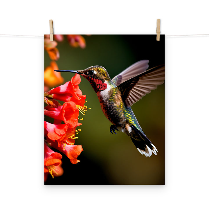 Hummingbird Photo paper poster - PosterfyAI.com