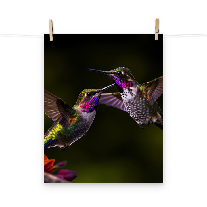 Hummingbird Photo paper poster - PosterfyAI.com