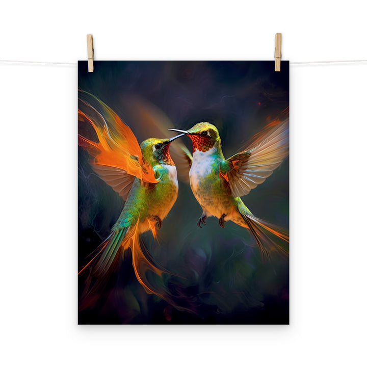 Hummingbird Photo paper poster - PosterfyAI.com