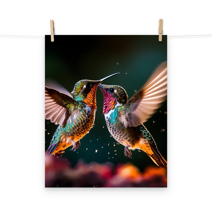 Hummingbird Photo paper poster - PosterfyAI.com