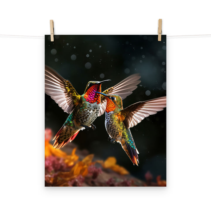 Hummingbird Photo paper poster - PosterfyAI.com