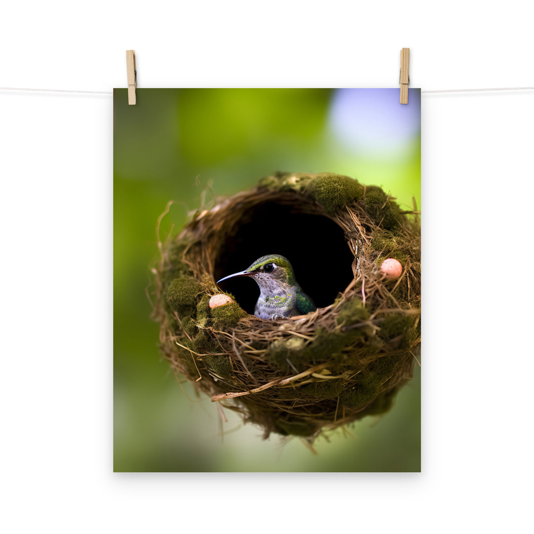 Hummingbird Photo paper poster - PosterfyAI.com