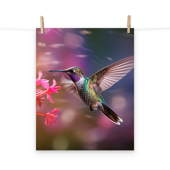 Hummingbird Photo paper poster - PosterfyAI.com