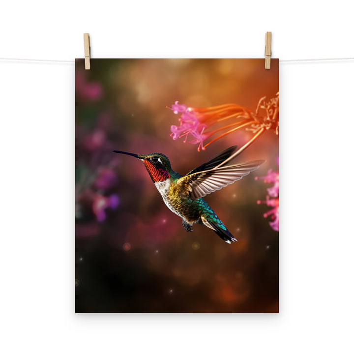 Hummingbird Photo paper poster - PosterfyAI.com
