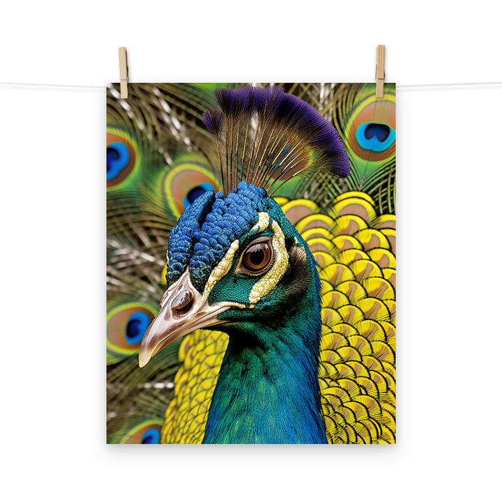 Peacock Photo paper poster - PosterfyAI.com