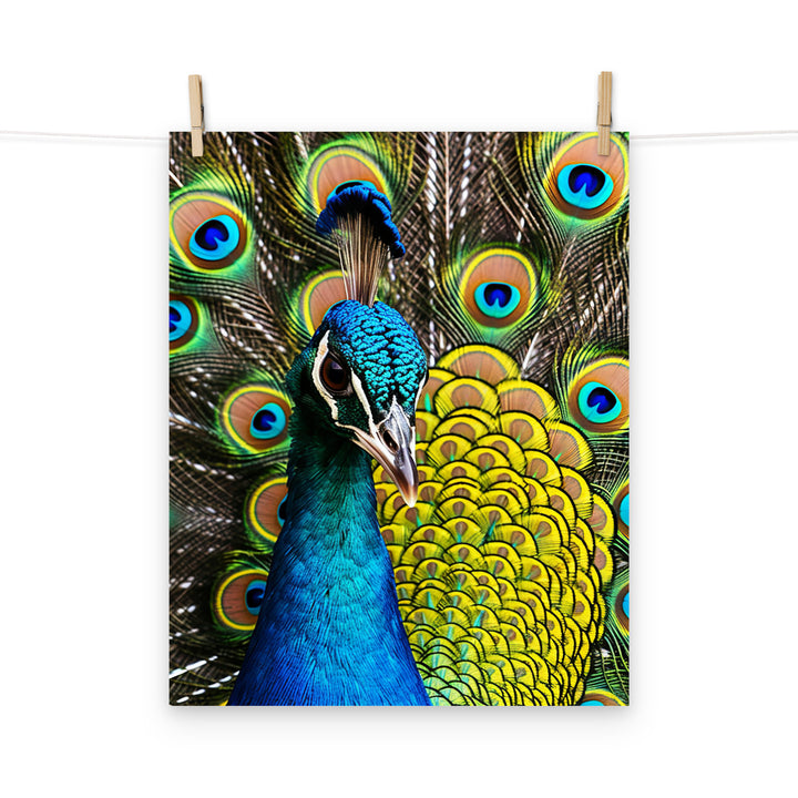 Peacock Photo paper poster - PosterfyAI.com