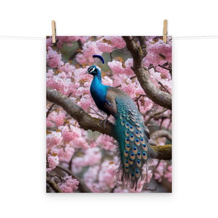 Peacock Photo paper poster - PosterfyAI.com