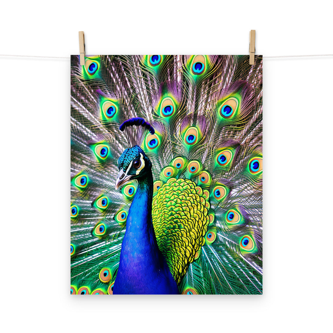 Peacock Photo paper poster - PosterfyAI.com