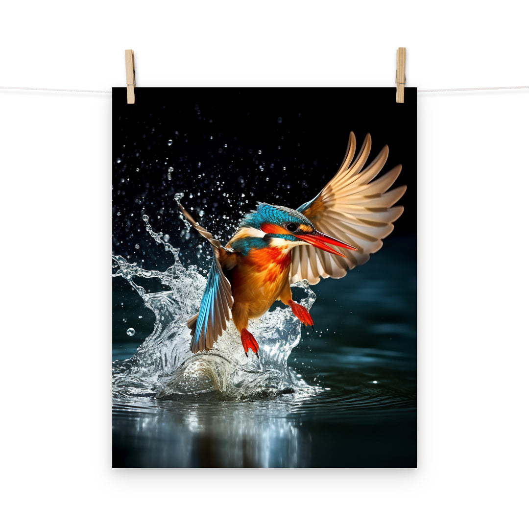 Kingfisher Photo paper poster - PosterfyAI.com