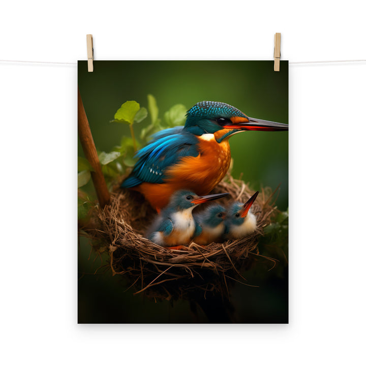 Kingfisher Photo paper poster - PosterfyAI.com