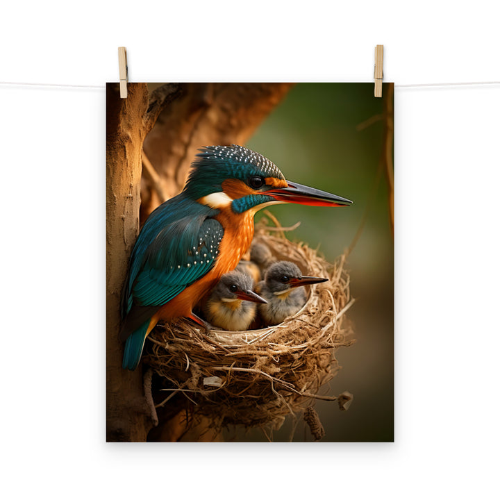 Kingfisher Photo paper poster - PosterfyAI.com