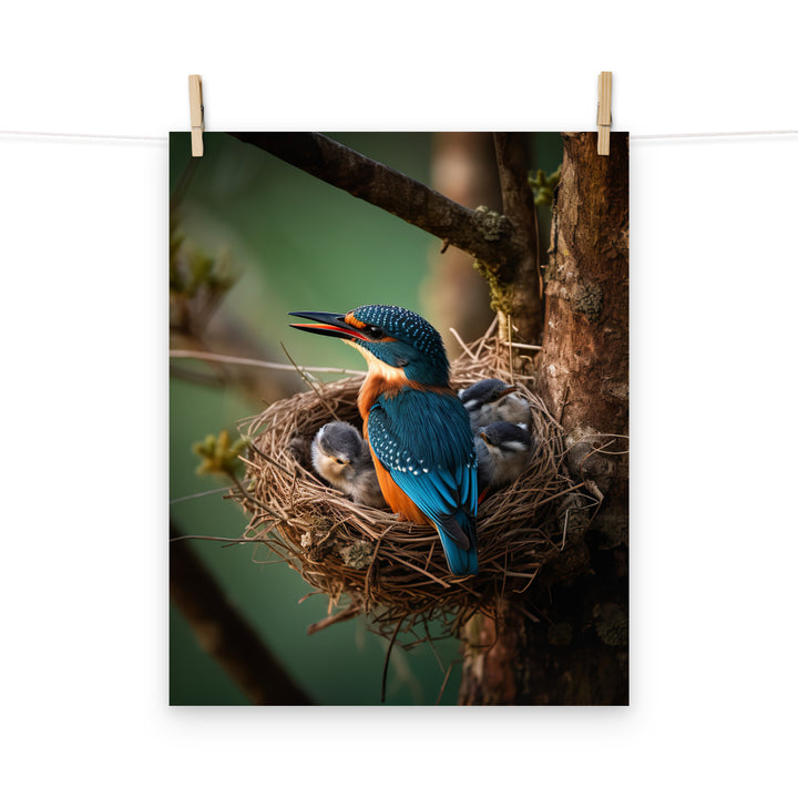 Kingfisher Photo paper poster - PosterfyAI.com