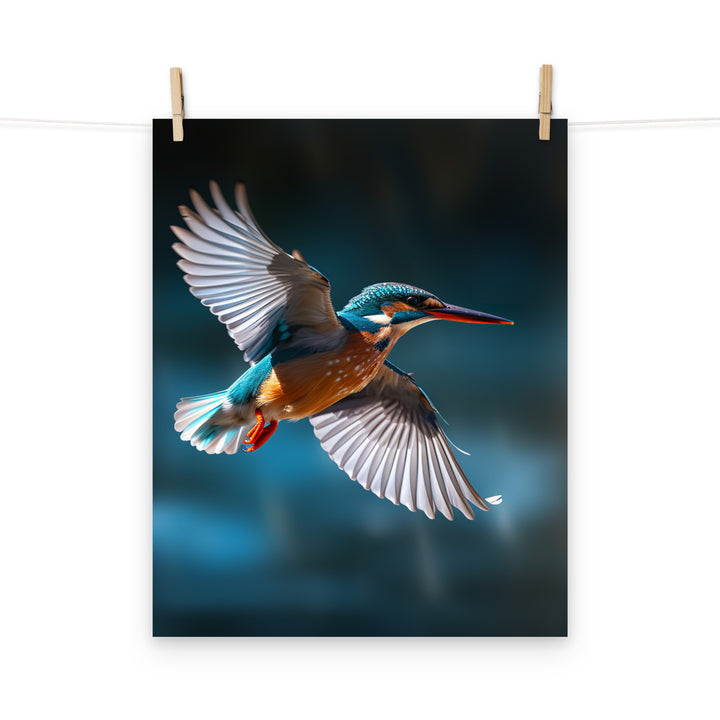 Kingfisher Photo paper poster - PosterfyAI.com