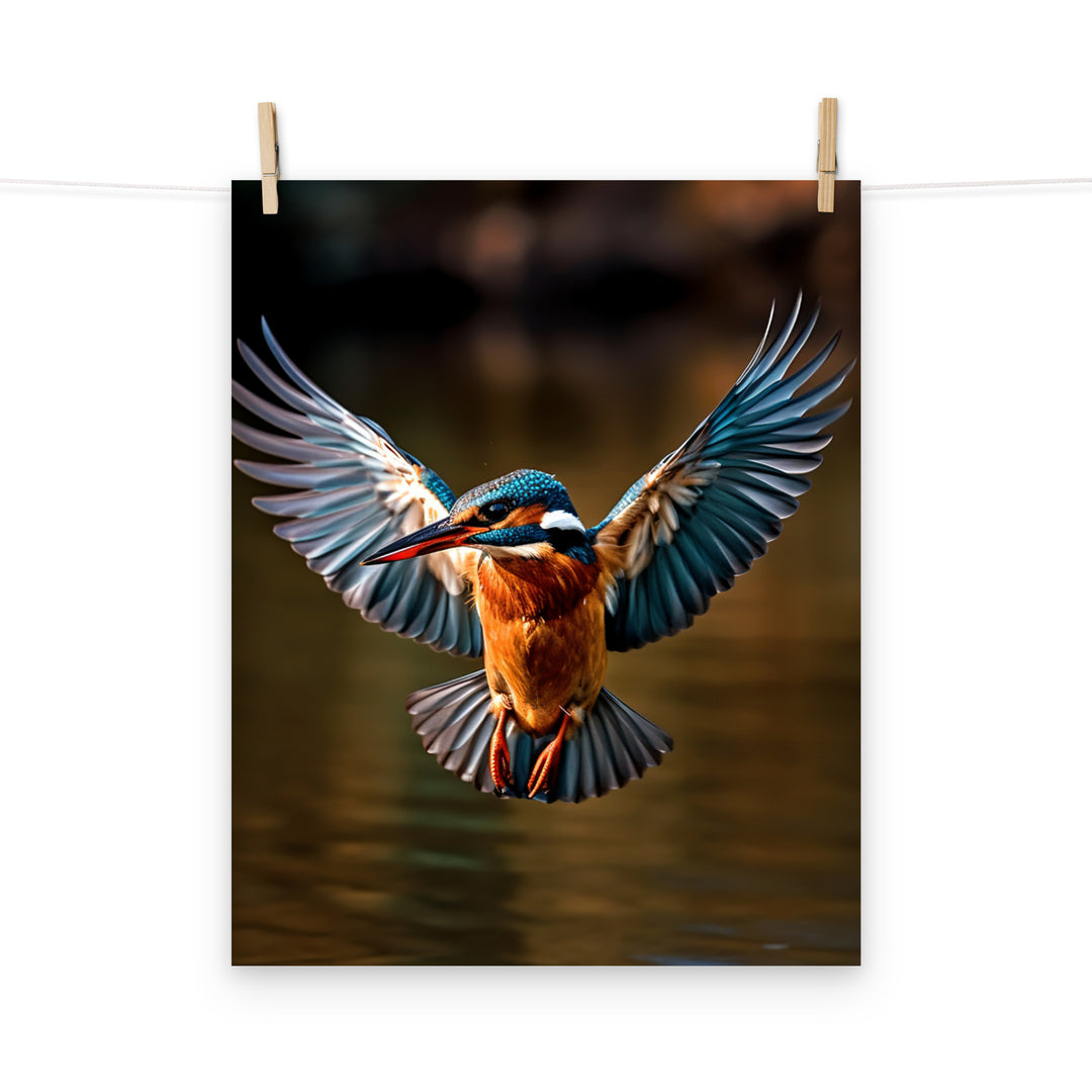 Kingfisher Photo paper poster - PosterfyAI.com