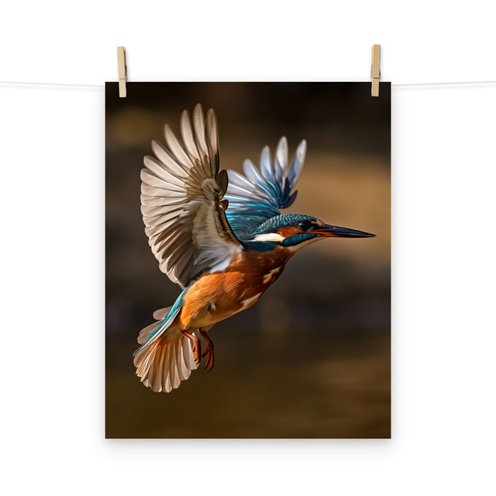Kingfisher Photo paper poster - PosterfyAI.com
