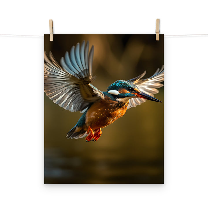 Kingfisher Photo paper poster - PosterfyAI.com