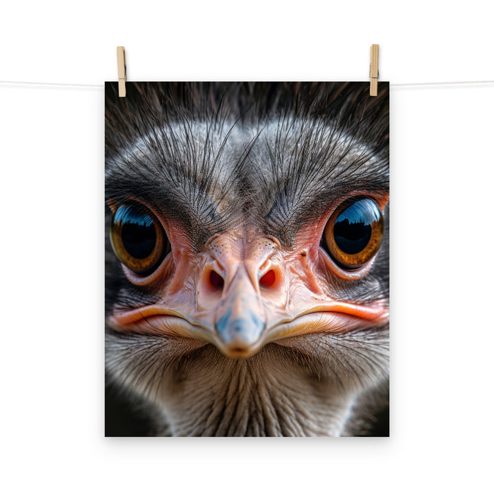 Ostrich Photo paper poster - PosterfyAI.com