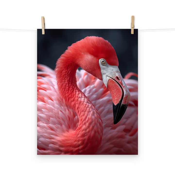 Flamingo Photo paper poster - PosterfyAI.com