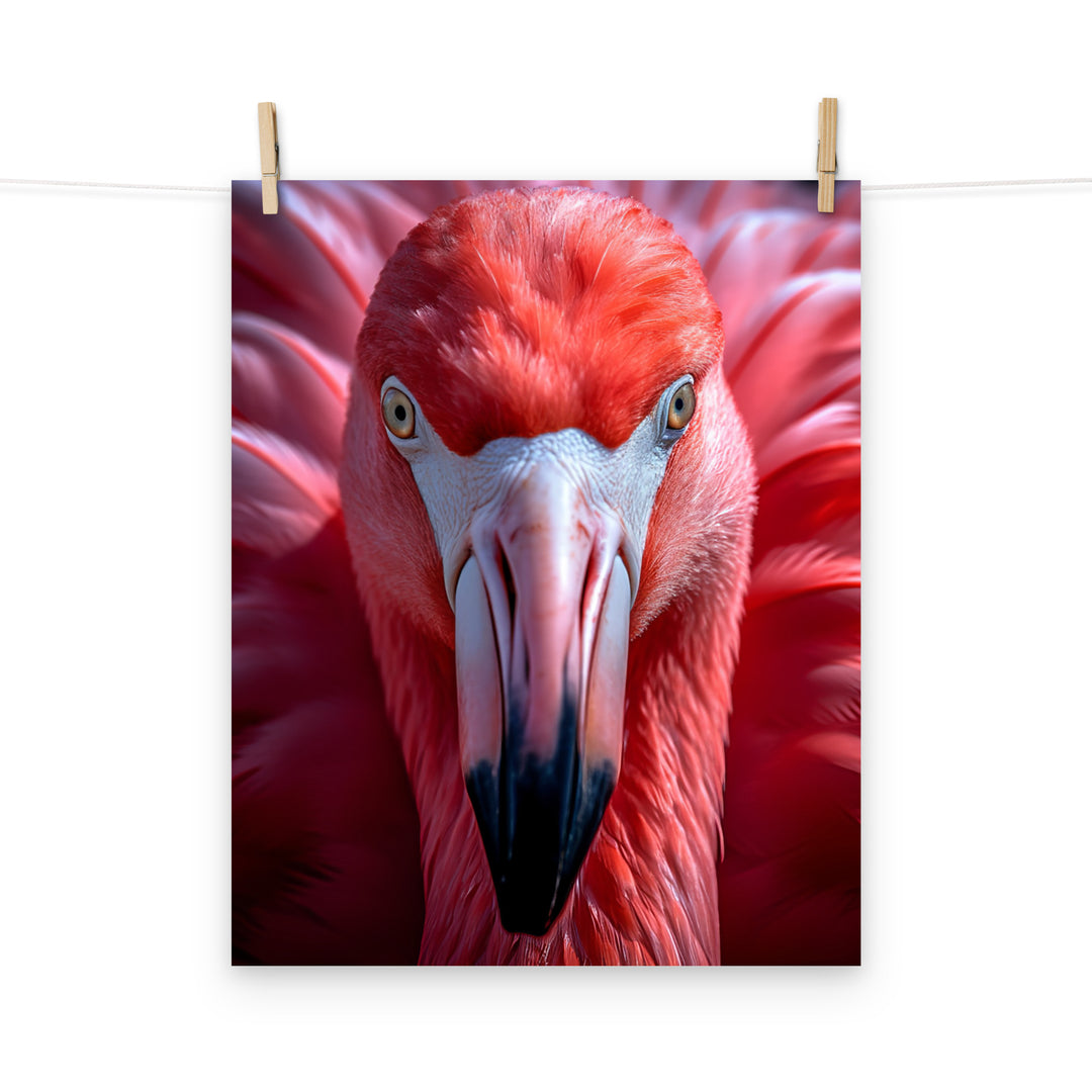 Flamingo Photo paper poster - PosterfyAI.com